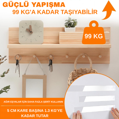 Şeffaf ve Dayanıklı Çift Taraflı Nano Bant