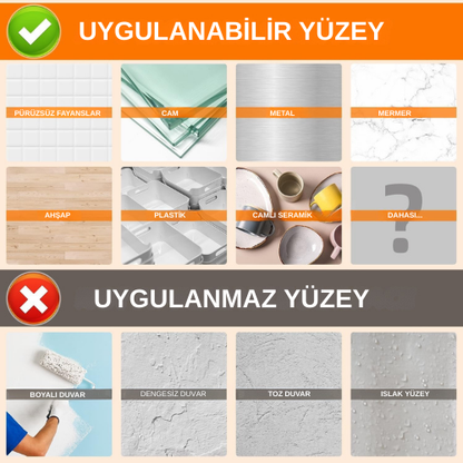 Şeffaf ve Dayanıklı Çift Taraflı Nano Bant